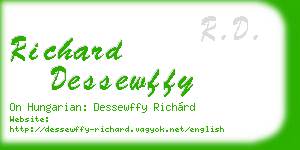 richard dessewffy business card